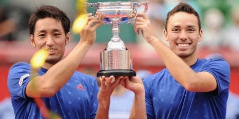 マクラクラン／内山、日本人ペアとして12年ぶりダブルス優勝「すごく気持ちいい」[楽天ジャパンオープン]