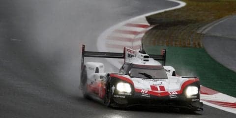 【WEC 第7戦 富士】初日の公式練習は雨…ポルシェ1号車ロッテラー組がトップタイム