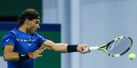 ナダルVSチリッチ ナダルが3本のセットポイントをセーブし第1セット先取[上海ロレックス・マスターズ]