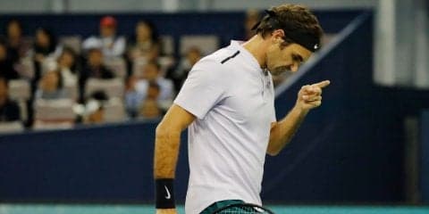 フェデラーVSデル ポトロ フェデラーが巻き返し最終セットへもつれ込む[上海ロレックス・マスターズ]