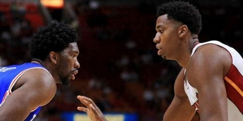 ハッサン・ホワイトサイドとジョエル・エンビードに遺恨勃発、プレシーズンゲーム後にSNSで『場外乱闘』