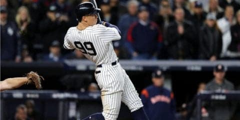 ジャッジが左翼へ強烈3ラン　ヤンキースが8点リード
