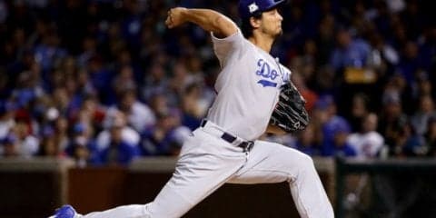 ダルビッシュでWS進出王手！　7回途中1失点快投＆1打点、ド軍PS怒濤の6連勝
