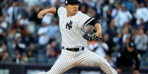 ヤンキースがWS進出王手へ1点先制、田中将大は3回2安打無失点と好投続く
