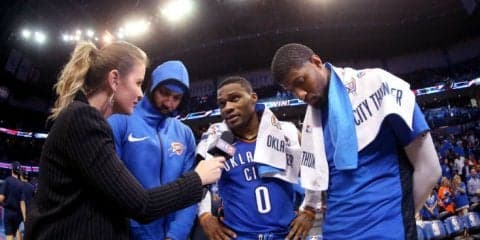 サンダーの『新ビッグ3』が開幕戦で躍動、ラッセル・ウェストブルックは今シーズン初のトリプル・ダブル