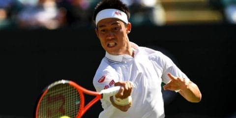 右手首故障の錦織圭がラケットを使用した練習を再開