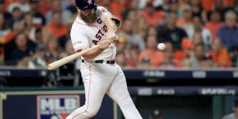 【MLBプレーオフ】アストロズが先制成功！　ギャティスが左中間へ先制ソロ、WS進出に近づく