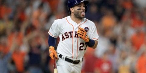 【MLBプレーオフ】アストロズが5回に3点追加、アルトゥーベのソロ弾＆マキャン2点二塁打