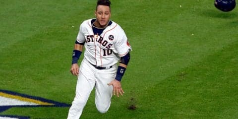 【MLB】WS進出貢献グリエル、古巣DeNAのファンに感謝　中畑前監督との2ショット写真も