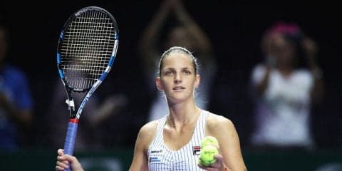 プリスコバがムグルッサを圧倒し、いち早くホワイト・グループ突破[WTAファイナルズ]