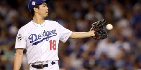 【MLBプレーオフ】ド軍敗戦も無失点継続の前田健太、PS初被安打で“騒然”!?「パーフェクト終焉」