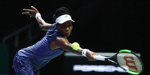 V.ウイリアムズがブレーク合戦を制してムグルッサを、2-0で押さえ込み2勝1敗に[WTAファイナルズ]