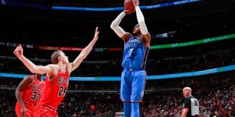 サンダーのチャーター便が降下中に『何か』と衝突するも無事、カーメロ・アンソニー「こんな夜中に何に衝突したんだ？」