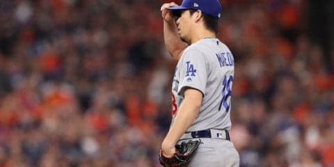 【MLBプレーオフ】前田健太がアルトゥーベに痛恨の同点被弾、先発カーショーの火消し出来ず