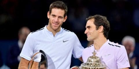 フェデラーとデル ポトロ、お互いを称え合う「君のように連戦できるようになりたい」[スイス・インドア]