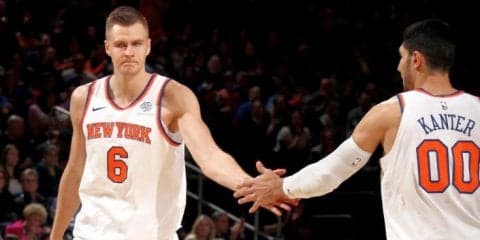 『ニックスの顔』として3連勝の原動力となるクリスタプス・ポルジンギスをエネス・カンターがMVPに推す