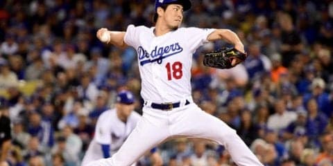 【MLBプレーオフ】前田健太が咆哮、同点危機で無失点救援、アルトゥーベを三ゴロで危機脱出