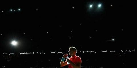 男子シングルス決勝、第1セットはクライノビッチが先取[ロレックス・パリ・マスターズ]