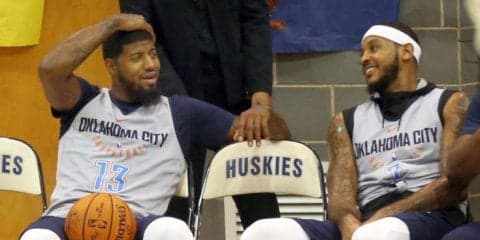 3連敗と低空飛行のサンダー、ポール・ジョージとカーメロ・アンソニーは前を向く「ケミストリーは段階を経て得られる」