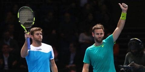 ハリソン／ビーナスが複ラウンドロビンでまた快勝[ATPファイナルズ]