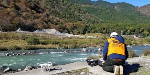 ドローンと救護チームが連携…いびがわマラソンの安全管理を実施