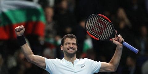 ディミトロフが圧倒、全勝で準決勝へ[ATPファイナルズ]