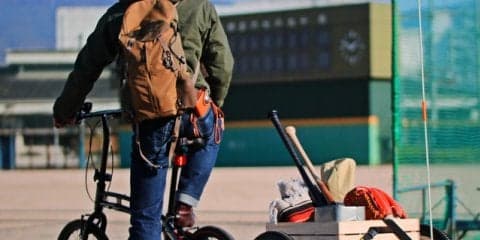 木製デッキを使用した自転車用トレーラー「ウッディサイクルトレーラー」発売