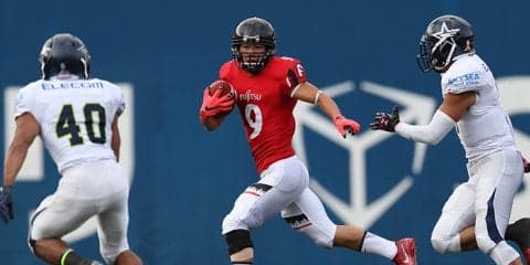 富士通WR／RB宜本潤平の勝負強さの原点クリスマスボウルの逆転勝利