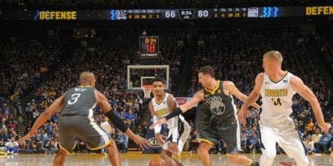 ウォリアーズはナゲッツに敗れ連勝ストップ、指揮官「気持ちが入っていなかった」