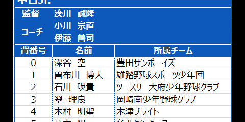 グループC（中日Jr.、埼玉西武Jr.、東北楽天Jr.）