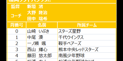 グループD（福岡ソフトバンクJr.、オリックスJr.、横浜DeNAJr.）