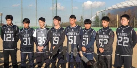 西武ルーキーが語った抱負　ドラ2西川は大砲の打撃練習に釘付け