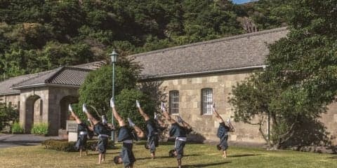 鹿児島実業男子新体操部が西郷どんに！ダンスで鹿児島市を紹介