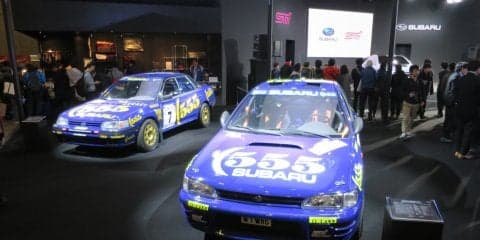 スバル、オートサロン会場にグループAラリーカーを展示