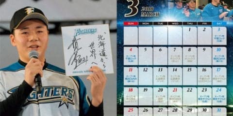 日本ハムが「オーダーメイドカレンダー2018」の受注開始