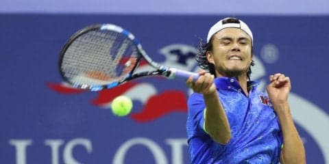 ダニエル太郎、格上ベネトーから第1セットを先取[全豪オープン]