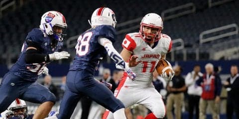 U18日本選抜が米国に快勝MVPはQB平尾（啓明）