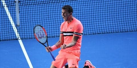 ランキング3位のディミトロフは若手注目株のルブレフをなんとか封じ込め4回戦に進出[全豪オープン]