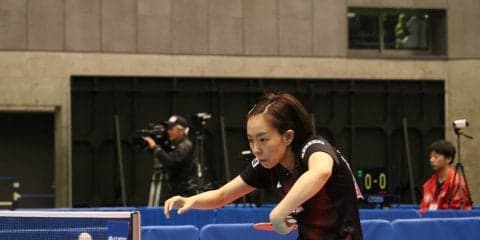 石川が早田の挑戦を退けベスト8入り【全日本卓球2018】