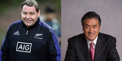  お、今回は王者の指揮官登場。「Connect Rugby to Business」プロジェクト第2弾 