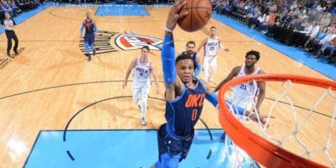 サンダーvsシクサーズ、ウェストブルックとエンビードがまた挑発合戦を繰り広げる