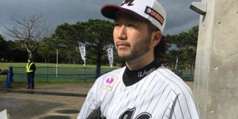 雪辱期すロッテ石川がブルペンで30球　仕上げは「いつもより早めに」