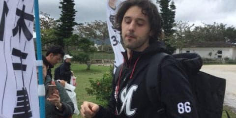 ロッテ新外国人ボルシンガーがブルペン入り「できれば10勝はしたいね」