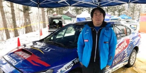 JRC嬬恋：スタートする新井敏弘「雪の下に何があるのか、判断が難しい」