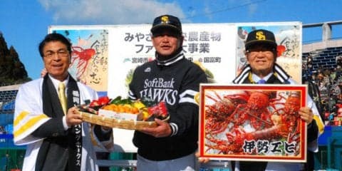 ソフトバンクに伊勢海老10キロなど宮崎の特産品贈呈