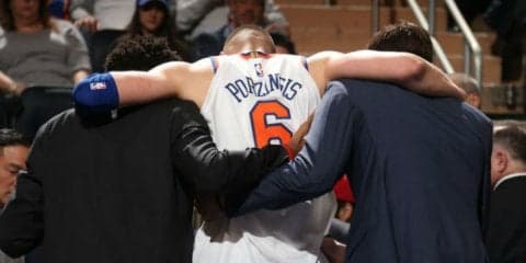 ニックスのクリスタプス・ポルジンギスが左ひざ前十字靱帯の断裂で今シーズン終了