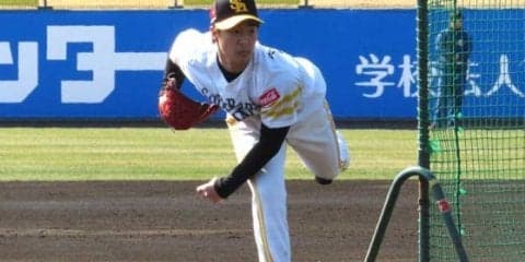 鷹の育成左腕が打撃投手登板　A組相手に58球で安打性6本「アピール出来た」