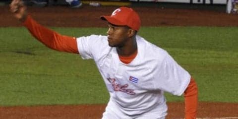 MLBスカウト陣もスピードガン用意　進化遂げる中日育成キューバ人右腕の夢