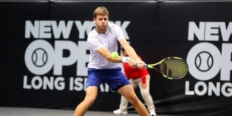 昨年「メンフィス・オープン」優勝のライアン・ハリソン、ストレート勝ちで好発進 [ニューヨーク・オープン]