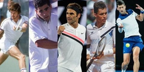 フェデラーにサンプラス、元世界No.1の顔ぶれで見るテニスの歴史